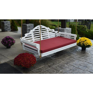 A & L Furniture Poly Marlboro Swingbed Porch Swing Beds 4ft / Aruba Blue