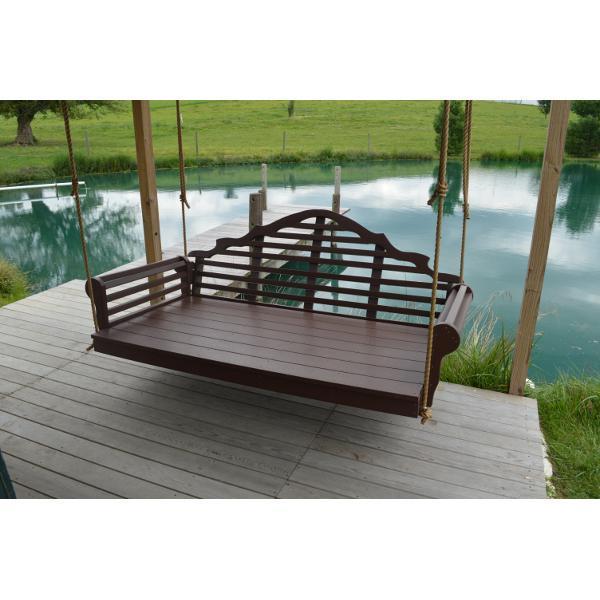 A &amp; L Furniture Poly Marlboro Swingbed Porch Swing Beds 4ft / Aruba Blue