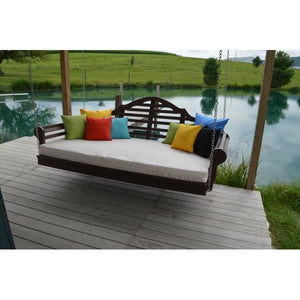A & L Furniture Poly Marlboro Swingbed Porch Swing Beds 4ft / Aruba Blue
