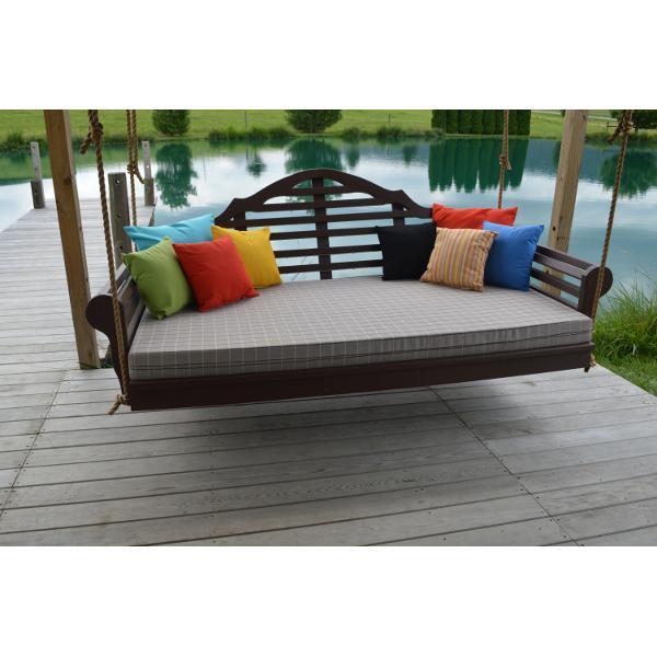 A &amp; L Furniture Poly Marlboro Swingbed Porch Swing Beds 4ft / Aruba Blue