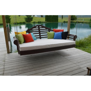 A & L Furniture Poly Marlboro Swingbed Porch Swing Beds 4ft / Aruba Blue