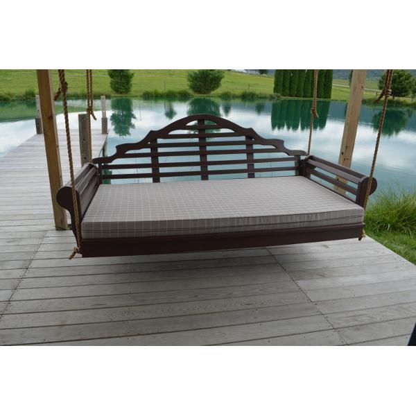 A &amp; L Furniture Poly Marlboro Swingbed Porch Swing Beds 4ft / Aruba Blue