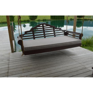 A & L Furniture Poly Marlboro Swingbed Porch Swing Beds 4ft / Aruba Blue