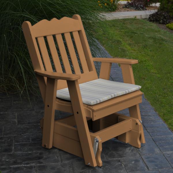 A &amp; L Furniture Poly Royal English Gliding Chair Glider Cedar