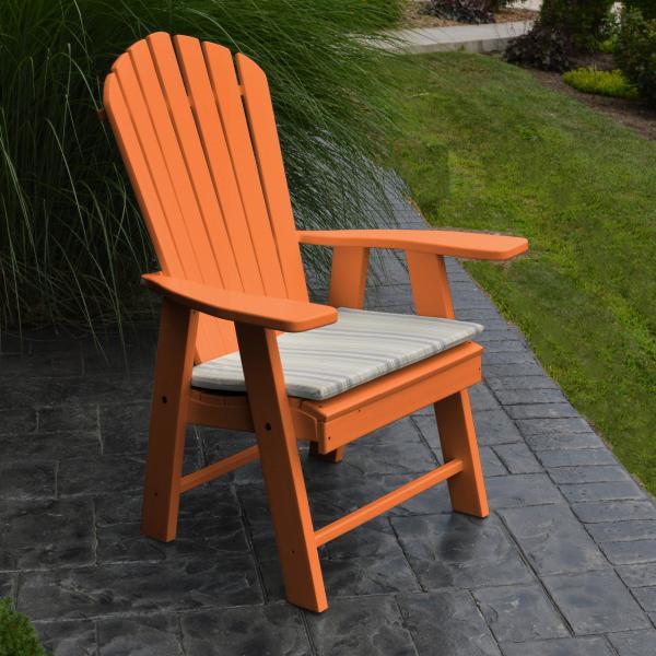 A &amp; L Furniture Poly Upright Adirondack Chair Outdoor Chairs Aruba Blue