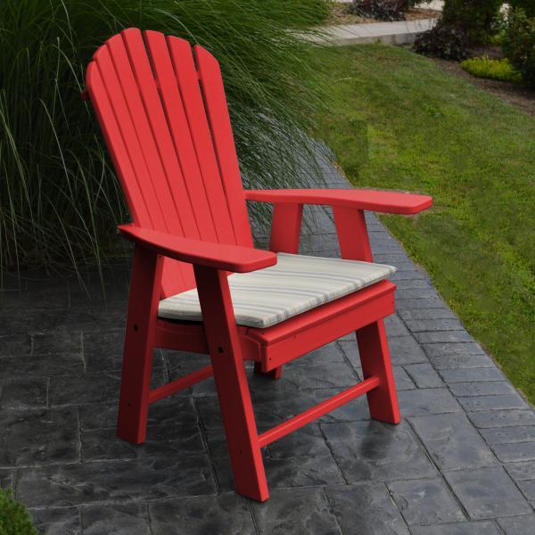 A &amp; L Furniture Poly Upright Adirondack Chair Outdoor Chairs Aruba Blue