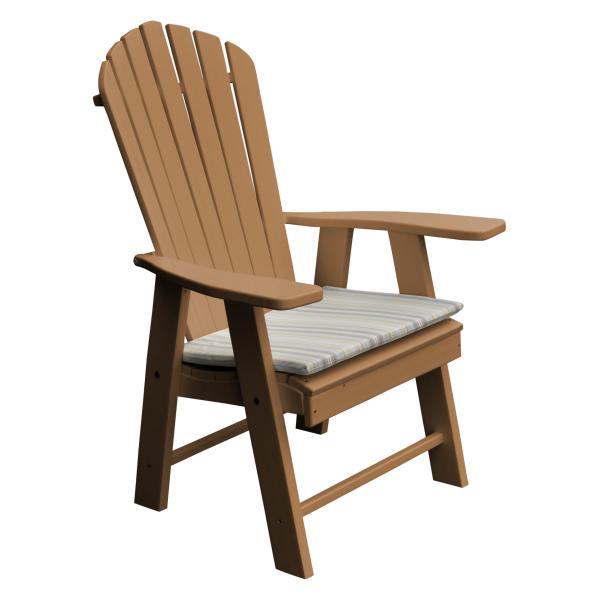 A &amp; L Furniture Poly Upright Adirondack Chair Outdoor Chairs Aruba Blue