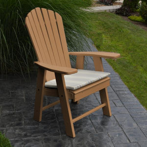 A & L Furniture Poly Upright Adirondack Chair Outdoor Chairs Aruba Blue