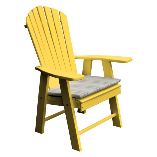 A &amp; L Furniture Poly Upright Adirondack Chair Outdoor Chairs Aruba Blue