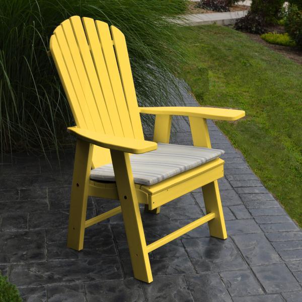 A &amp; L Furniture Poly Upright Adirondack Chair Outdoor Chairs Aruba Blue