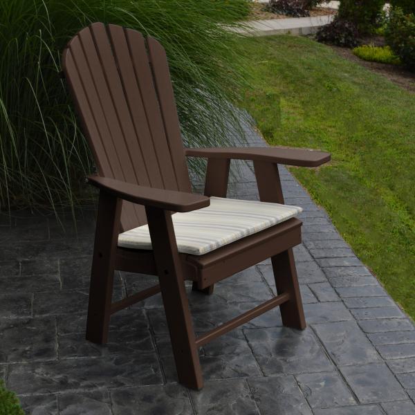 A &amp; L Furniture Poly Upright Adirondack Chair Outdoor Chairs Aruba Blue