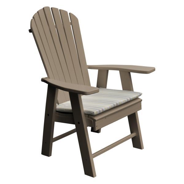 A &amp; L Furniture Poly Upright Adirondack Chair Outdoor Chairs Aruba Blue