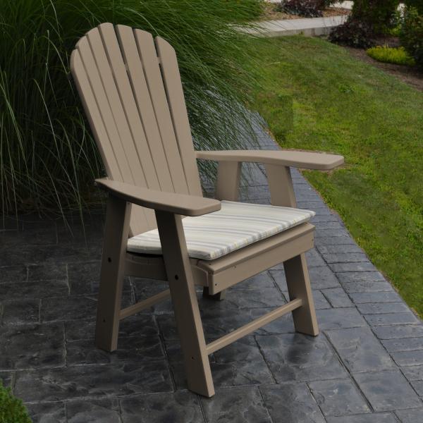 A &amp; L Furniture Poly Upright Adirondack Chair Outdoor Chairs Aruba Blue