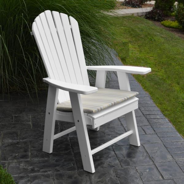 A &amp; L Furniture Poly Upright Adirondack Chair Outdoor Chairs Aruba Blue