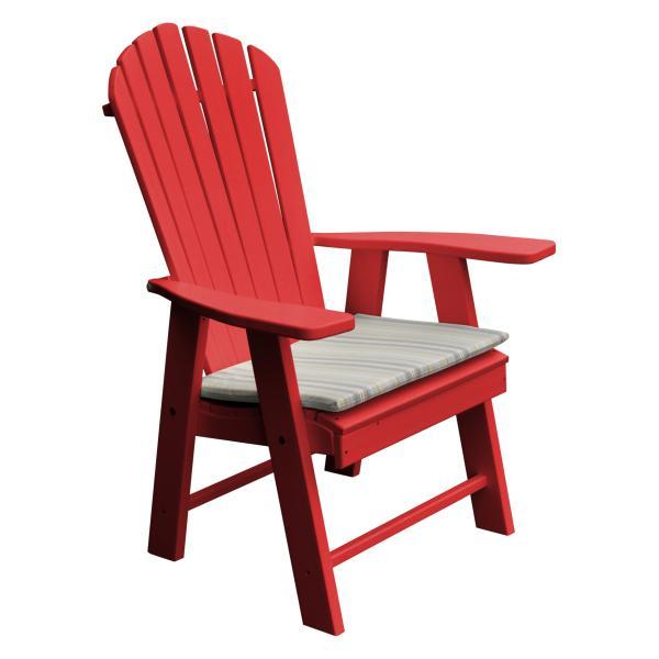 A &amp; L Furniture Poly Upright Adirondack Chair Outdoor Chairs Aruba Blue