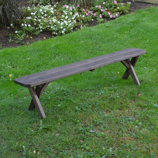 A &amp; L Furniture Pressure Treated Pine Crossleg Bench Picnic Benches 2ft / Unfinished