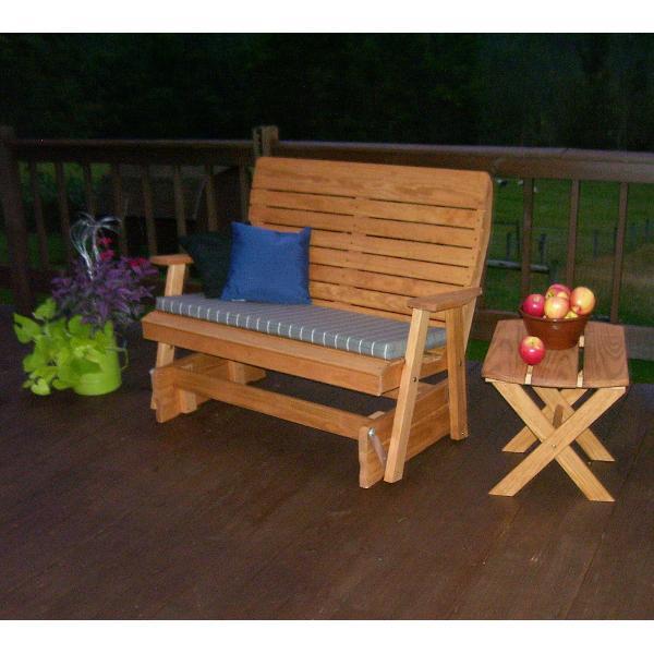 A &amp; L Furniture Pressure Treated Pine Highback Glider Gliders 4ft / Unfinished