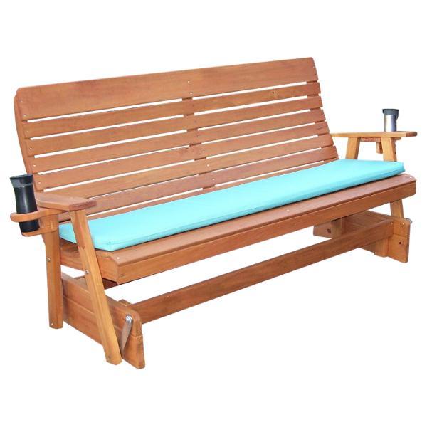 A &amp; L Furniture Pressure Treated Pine Highback Glider Gliders 4ft / Unfinished
