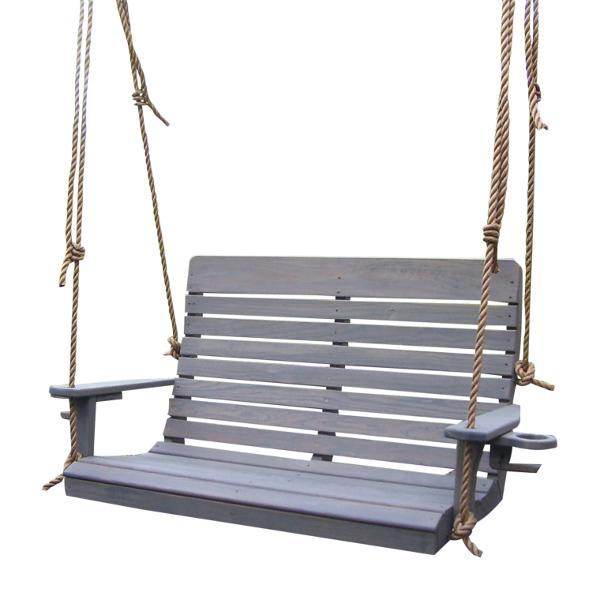 A &amp; L Furniture Pressure Treated Pine Highback Porch Swing Porch Swings 4ft / Unfinished