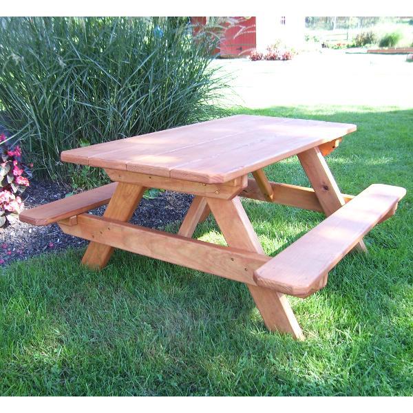 A &amp; L Furniture Pressure Treated Pine Kids Picnic Table Picnic Table Unfinished / No