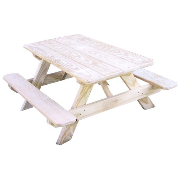 A &amp; L Furniture Pressure Treated Pine Kids Picnic Table Picnic Table Unfinished / No