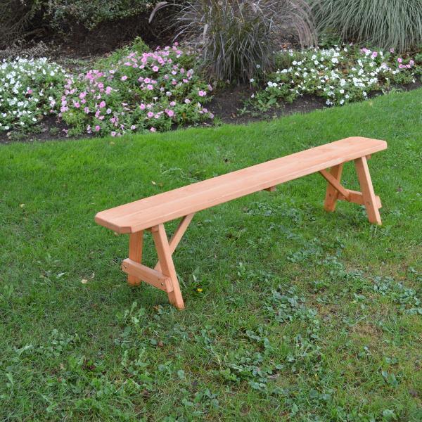 A &amp; L Furniture Pressure Treated Pine Traditional Bench Picnic Benches 2ft / Unfinished