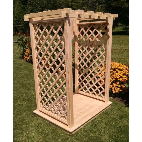 A & L Furniture Pressure Treated Yellow Pine Covington Arbor & Deck Porch Swing Stands 4ft / Unfinished