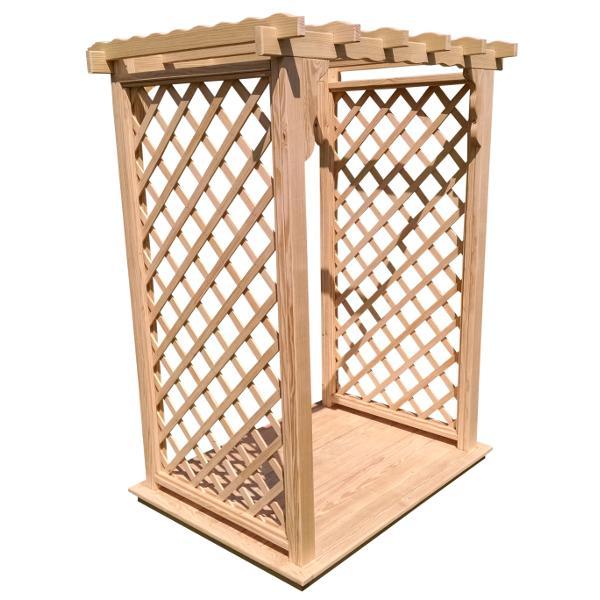 A & L Furniture Pressure Treated Yellow Pine Covington Arbor & Deck Porch Swing Stands 4ft / Unfinished