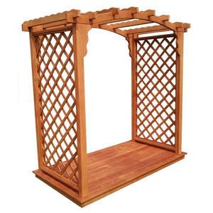 A & L Furniture Pressure Treated Yellow Pine Jamesport Arbor & Deck Porch Swing Stands 4ft / Unfinished