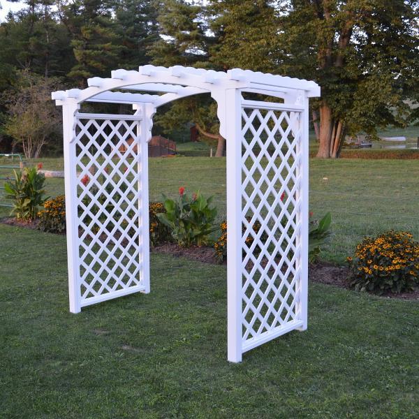 A &amp; L Furniture Pressure Treated Yellow Pine Jamesport Arbor Porch Swing Stands 4ft / Unfinished
