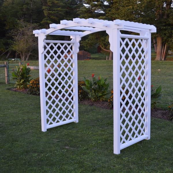 A &amp; L Furniture Pressure Treated Yellow Pine Jamesport Arbor Porch Swing Stands 4ft / Unfinished