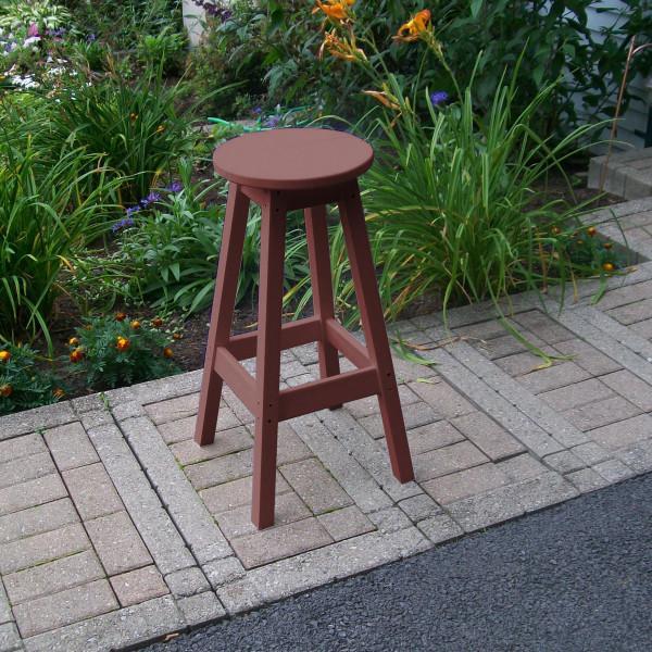 A &amp; L Furniture Recycled Plastic Bar Stool Stool Cherrywood