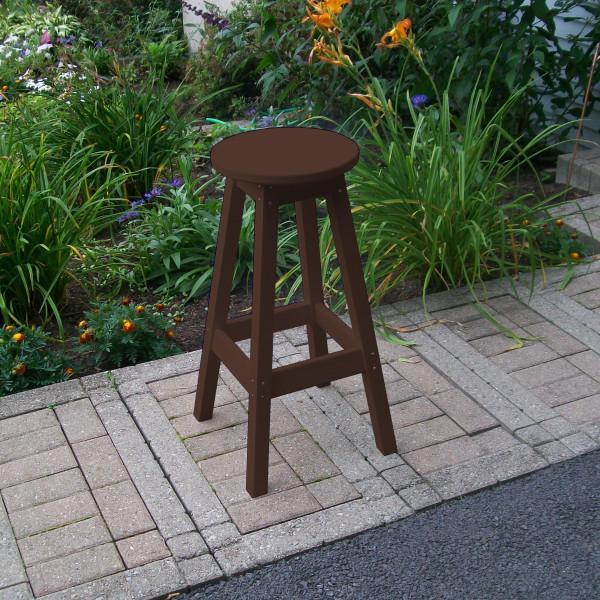 A &amp; L Furniture Recycled Plastic Bar Stool Stool Tudor Brown