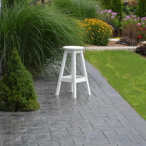 A & L Furniture Recycled Plastic Bar Stool Stool Aruba Blue