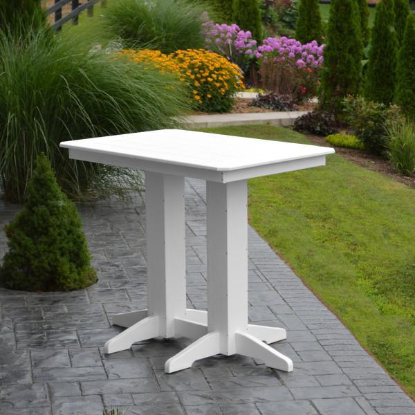A &amp; L Furniture Recycled Plastic Bar Table Bar Table 4ft / Aruba Blue / No