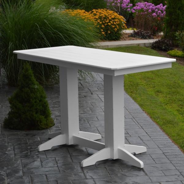 A &amp; L Furniture Recycled Plastic Bar Table Bar Table 4ft / Aruba Blue / No