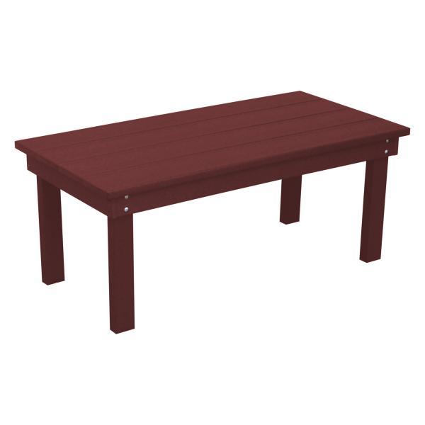 A &amp; L Furniture Recycled Plastic Poly Hampton Coffee Table Coffee Table Aruba Blue