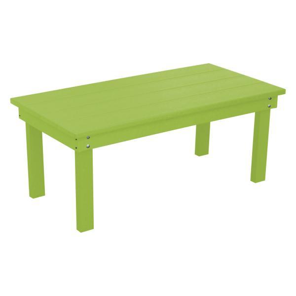 A &amp; L Furniture Recycled Plastic Poly Hampton Coffee Table Coffee Table Aruba Blue