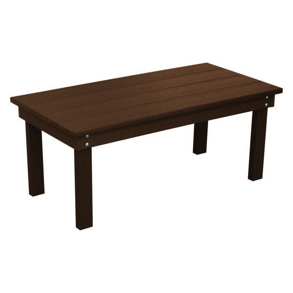 A &amp; L Furniture Recycled Plastic Poly Hampton Coffee Table Coffee Table Aruba Blue