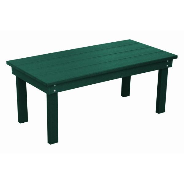 A &amp; L Furniture Recycled Plastic Poly Hampton Coffee Table Coffee Table Aruba Blue