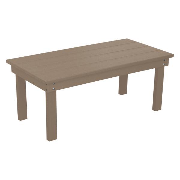 A &amp; L Furniture Recycled Plastic Poly Hampton Coffee Table Coffee Table Aruba Blue