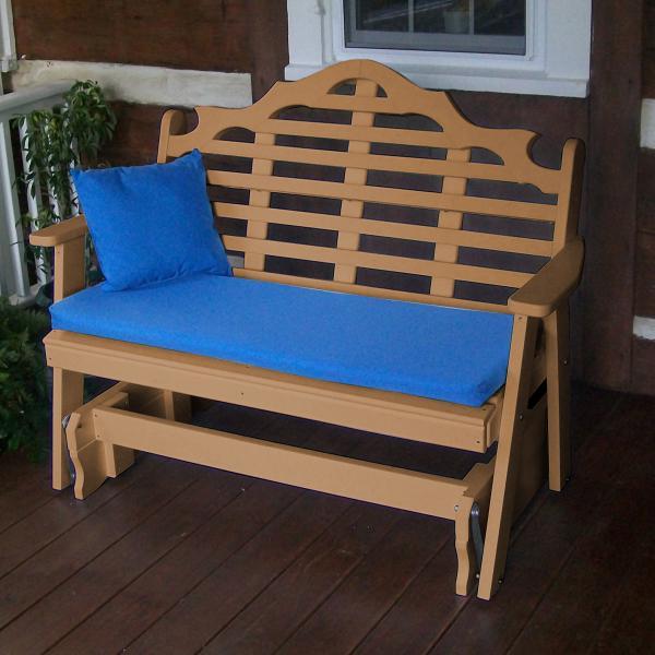 A &amp; L Furniture Recycled Plastic Poly Marlboro Glider Glider 4ft / Aruba Blue