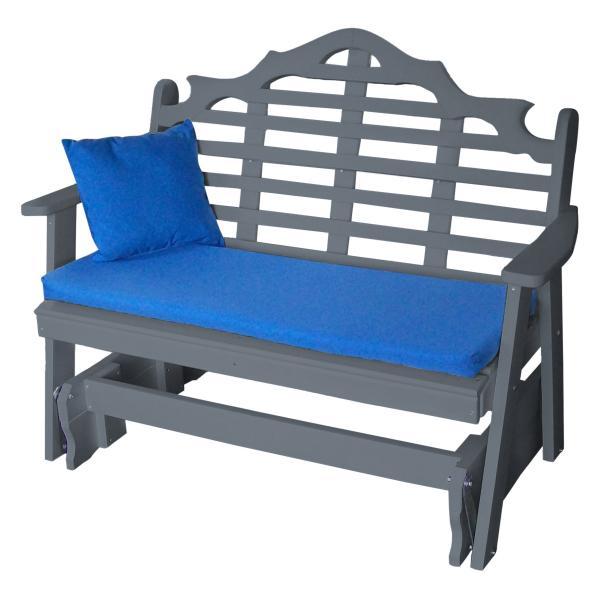 A &amp; L Furniture Recycled Plastic Poly Marlboro Glider Glider 4ft / Aruba Blue