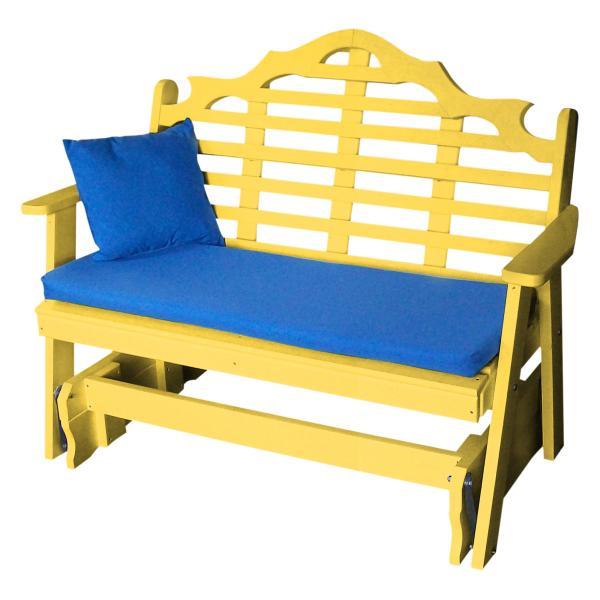 A &amp; L Furniture Recycled Plastic Poly Marlboro Glider Glider 4ft / Aruba Blue