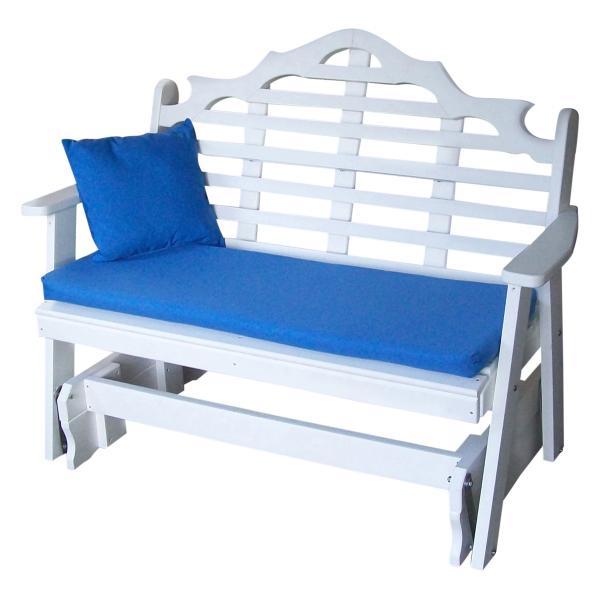 A &amp; L Furniture Recycled Plastic Poly Marlboro Glider Glider 4ft / Aruba Blue