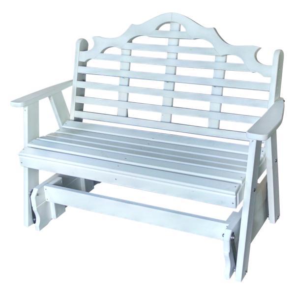 A &amp; L Furniture Recycled Plastic Poly Marlboro Glider Glider 4ft / Aruba Blue