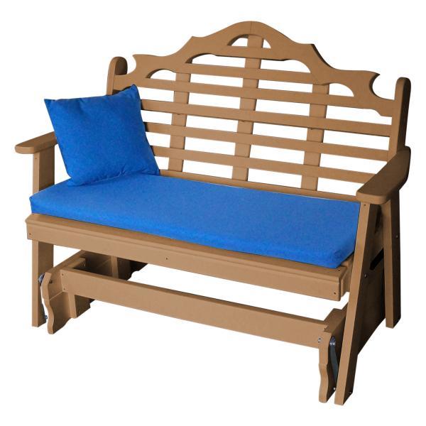 A &amp; L Furniture Recycled Plastic Poly Marlboro Glider Glider 4ft / Cedar