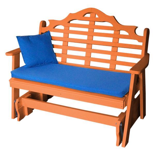 A &amp; L Furniture Recycled Plastic Poly Marlboro Glider Glider 4ft / Orange