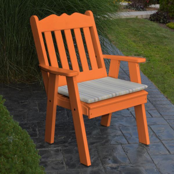 A &amp; L Furniture Recycled Plastic Poly Royal English Chair Outdoor Chairs Aruba Blue