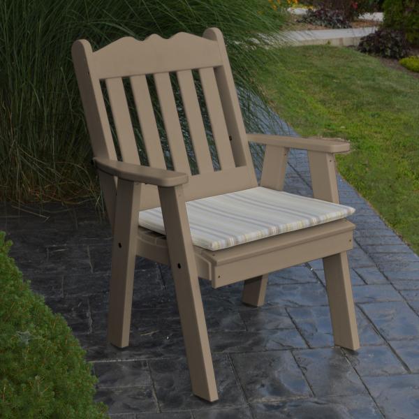 A &amp; L Furniture Recycled Plastic Poly Royal English Chair Outdoor Chairs Aruba Blue